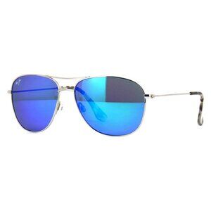A3842Z New MAUI JIM Cliff House Silver Polarised Aviator B247 17 Sunglasses Wome